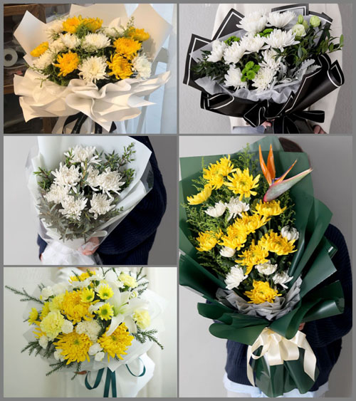 江西上饶鄱阳县三庙前乡白事花束代送